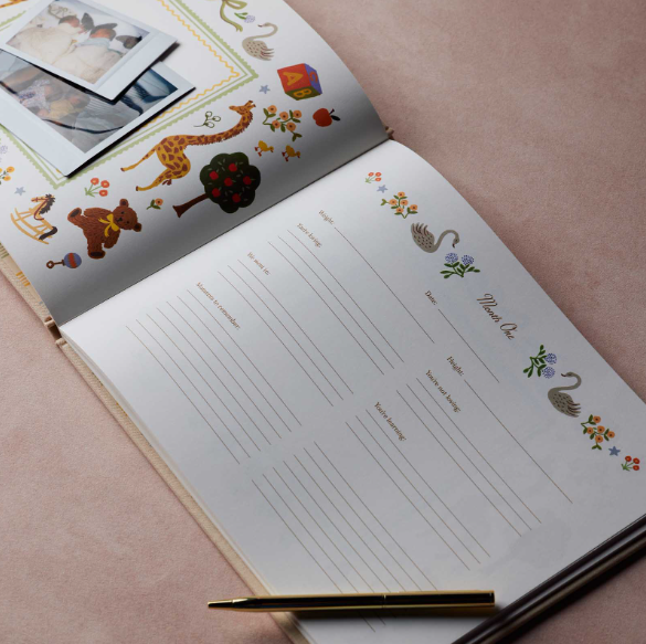 Embroidered Baby Book