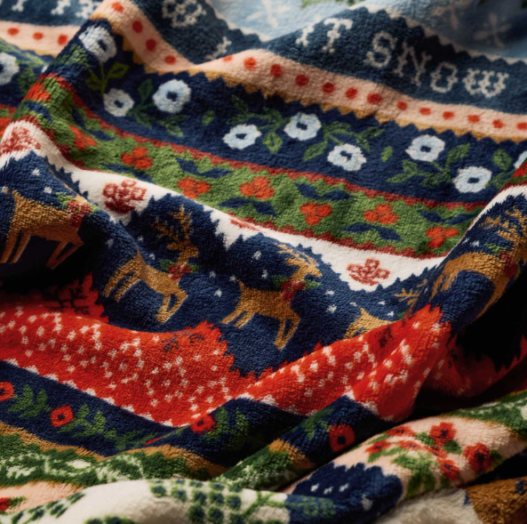 Ski Chalet Fleece Blanket
