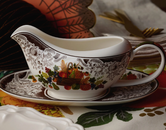 Harvest Porcelain Gravy Boat
