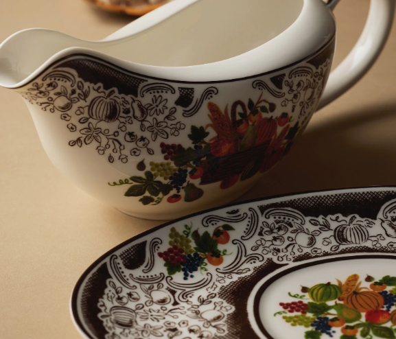 Harvest Porcelain Gravy Boat
