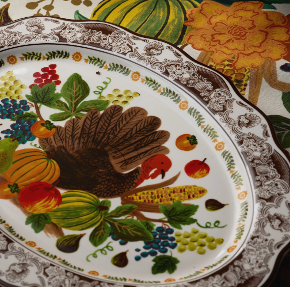Harvest Large Porcelain Serving Platter