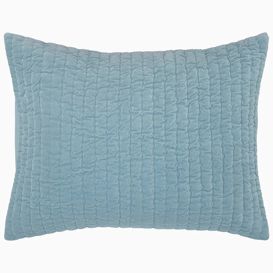 Velvet Light Indigo Sham Standard