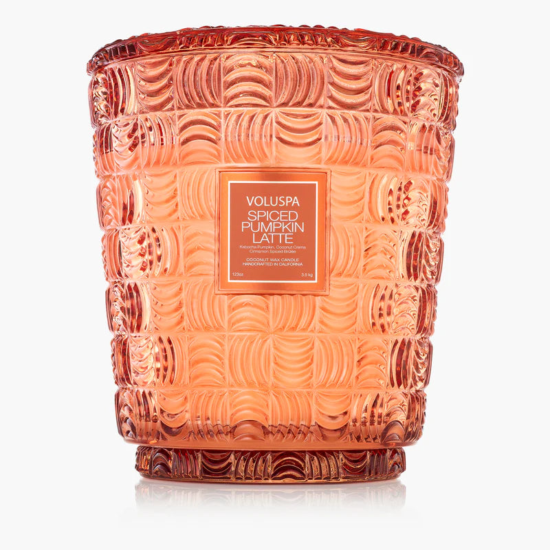 Spiced Pumpkin Latte 5 Wick Hearth Candle