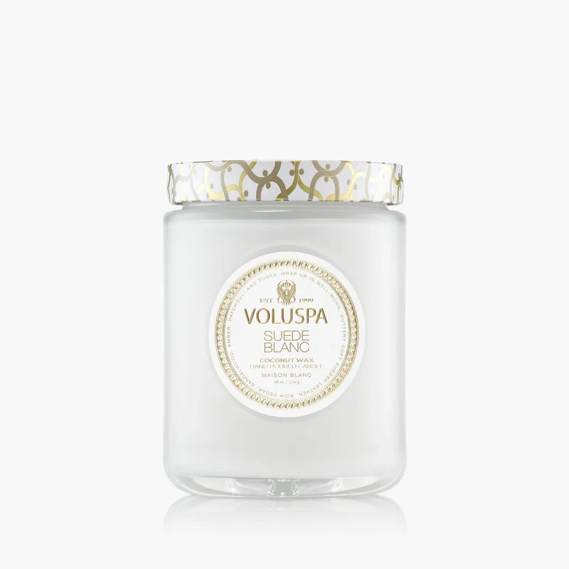 Suede Blanc Large Jar Candle