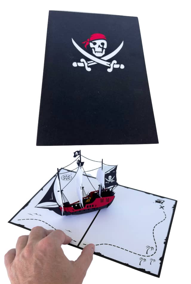Pirate Ship Pop Up Card