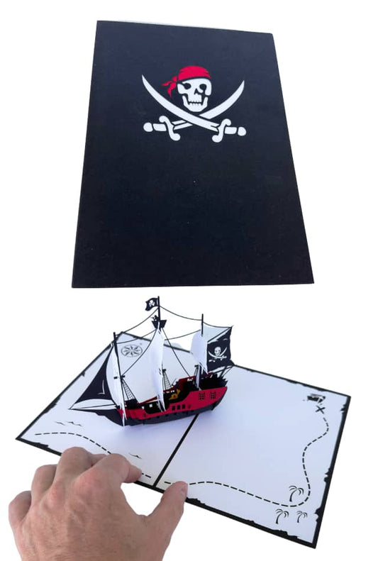 Pirate Ship Pop Up Card