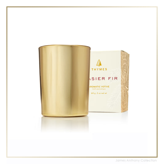 Frasier Fir Gold Votive Candle