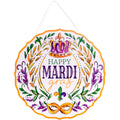 Mardi Gras PVC Door Hanger