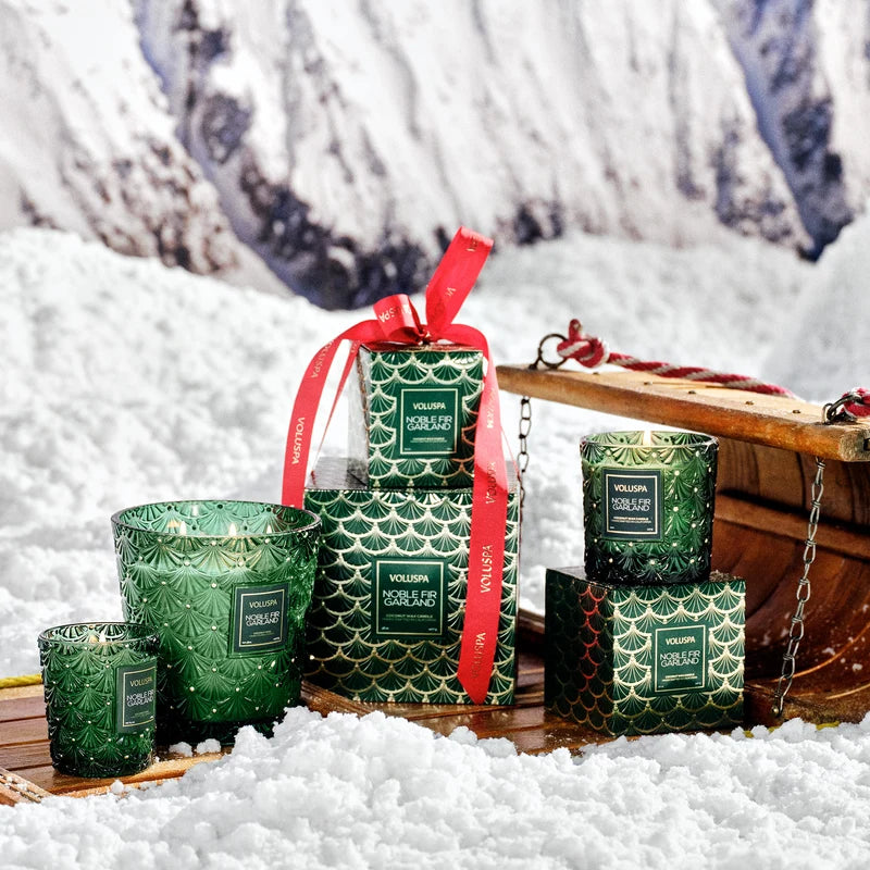 Noble Fir Garland Luxe Classic Candle