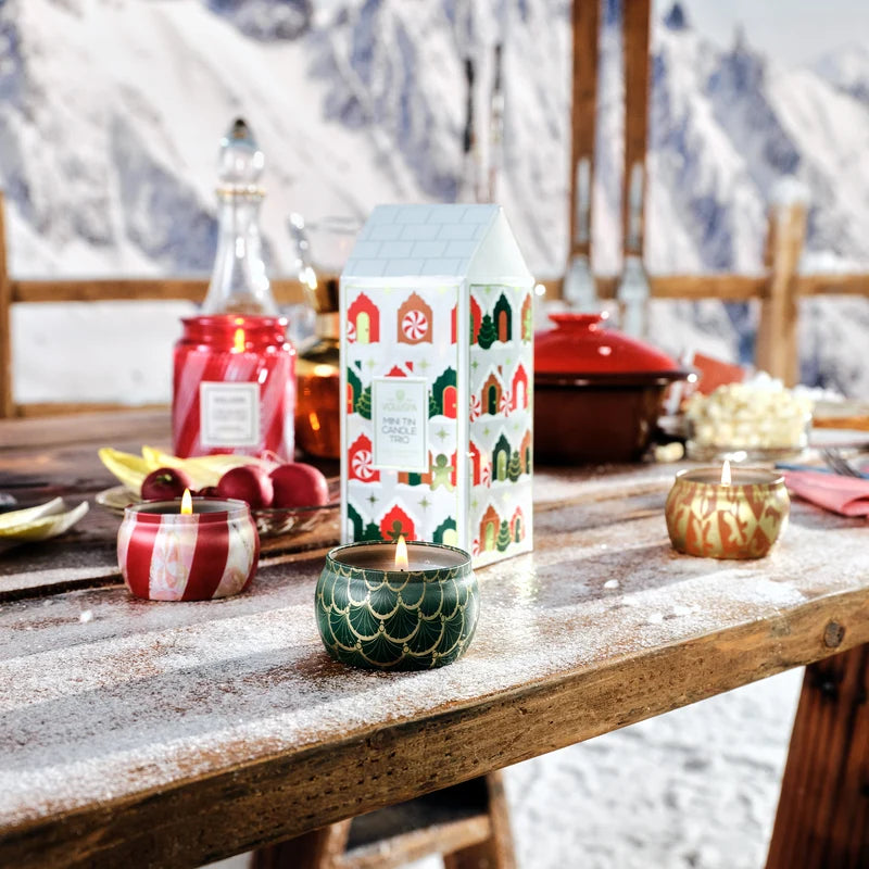 Holiday Village Mini Tin Trio