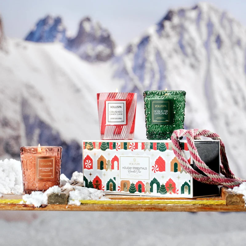 Holiday Village Candle Trio Assorted Gift Set