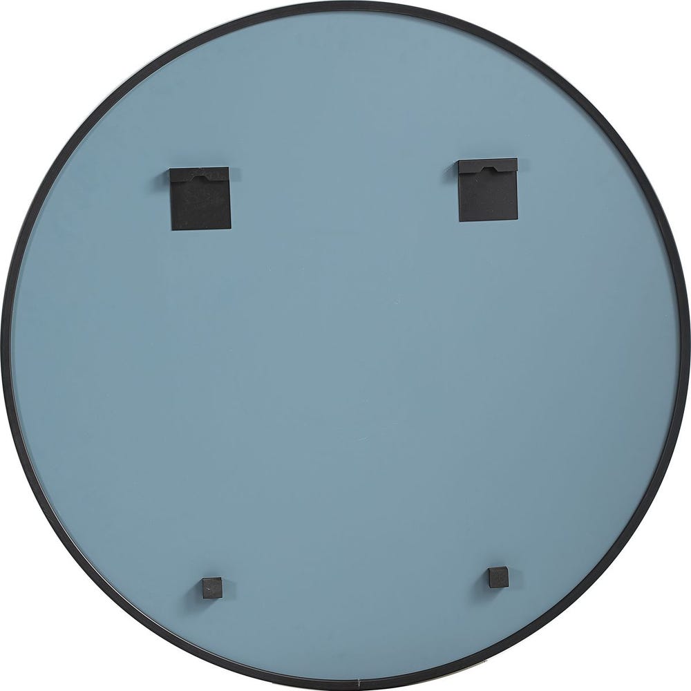 Round Mirror Black Frame