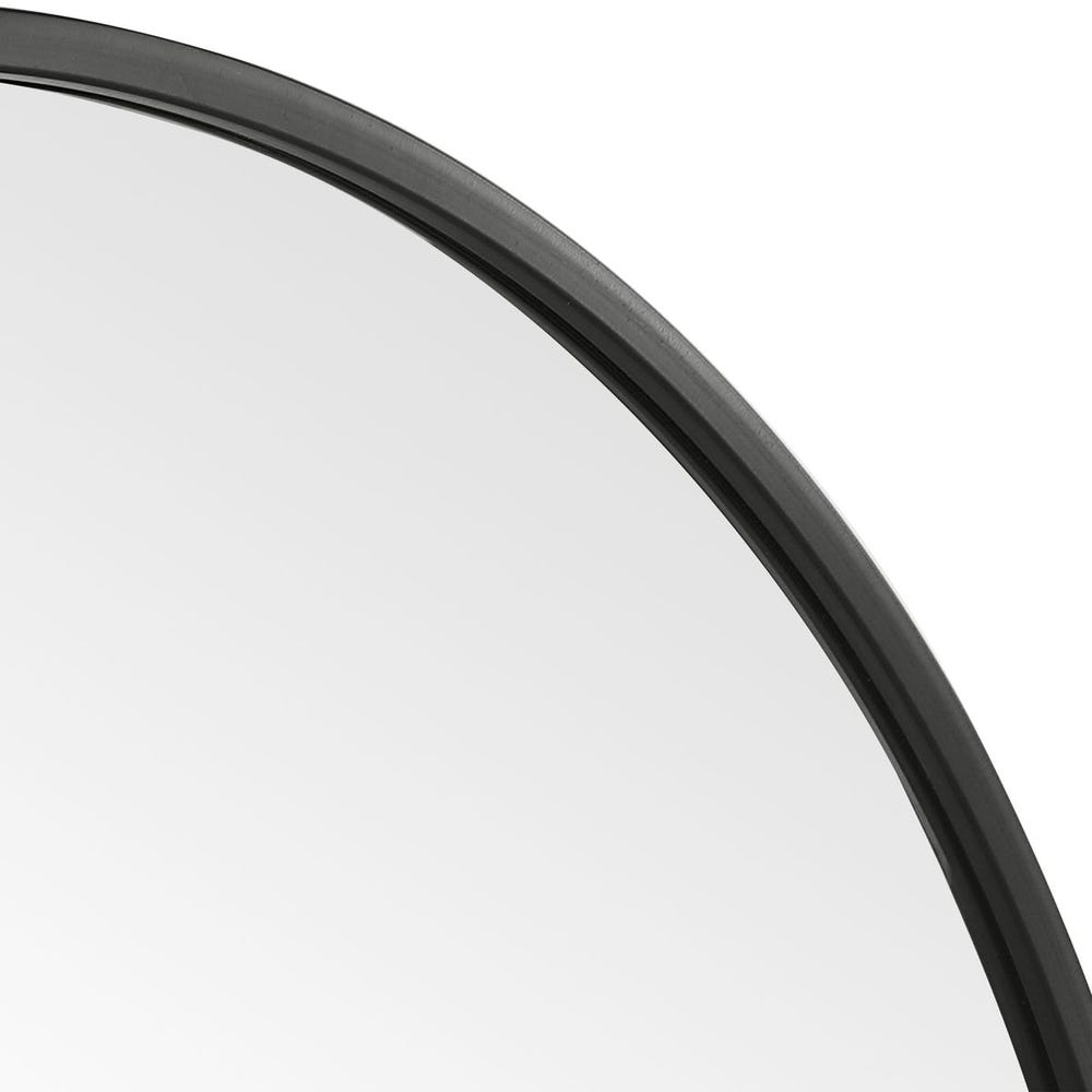 Round Mirror Black Frame