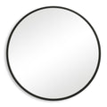 Round Mirror Black Frame