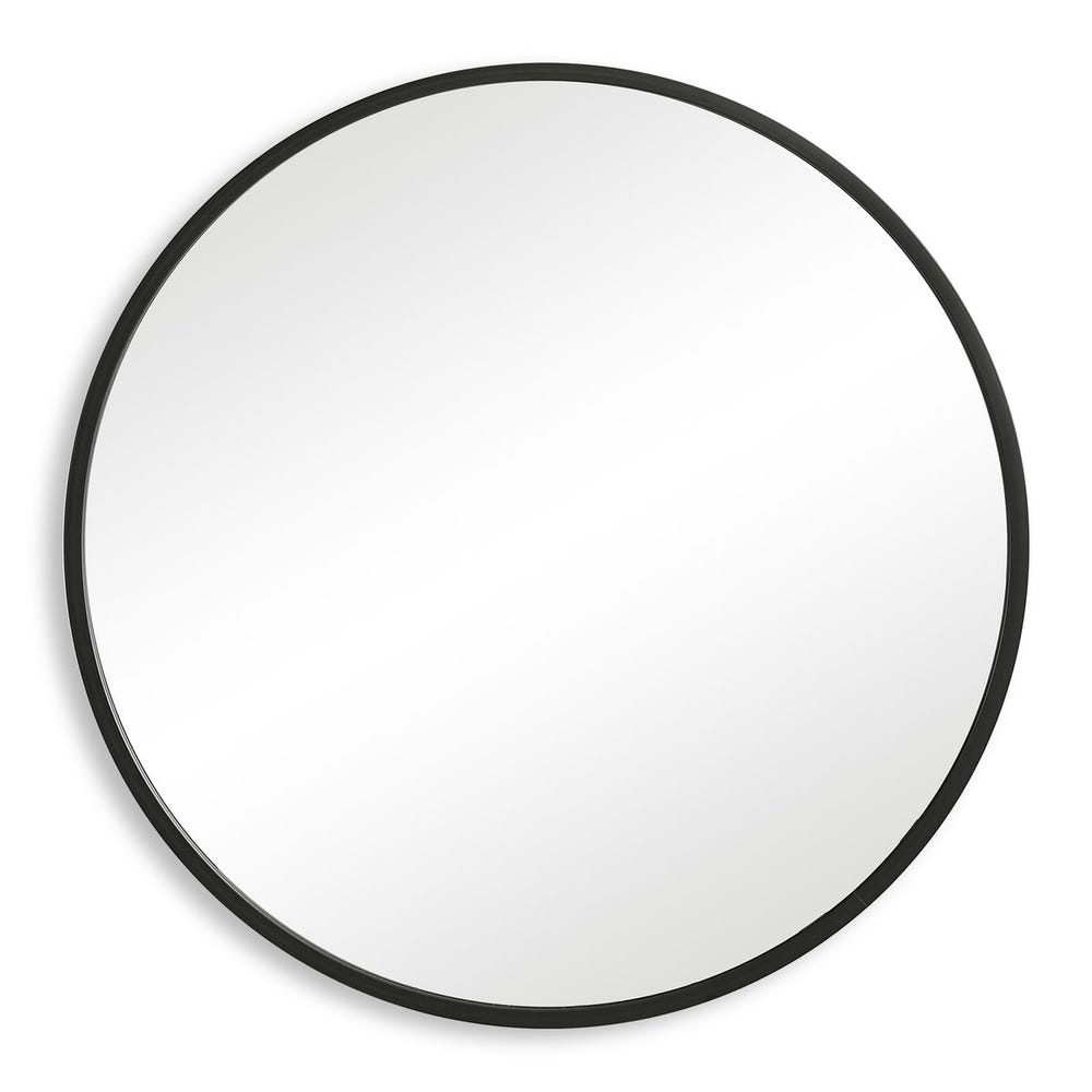 Round Mirror Black Frame