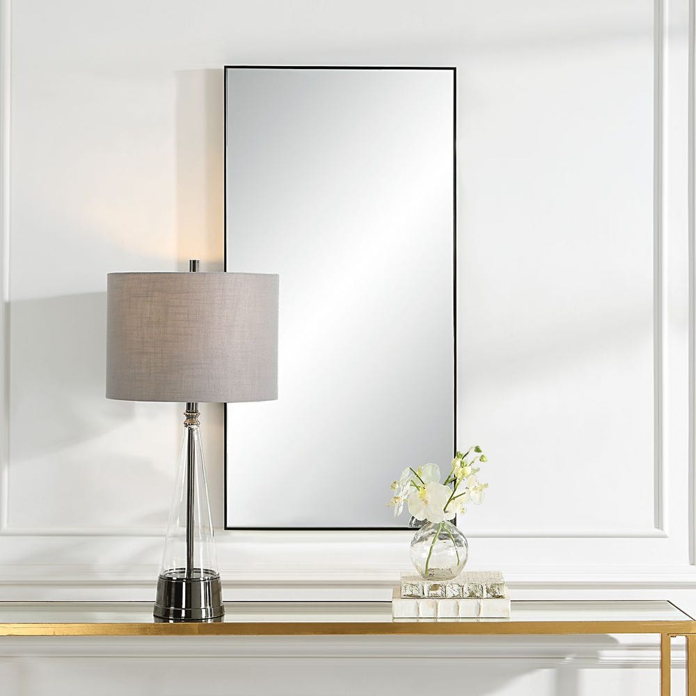 Black Rectangle Mirror