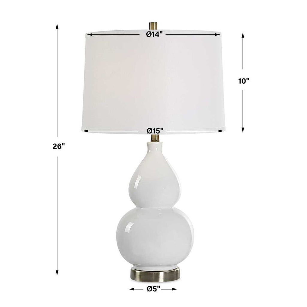 White Bubble Table Lamp