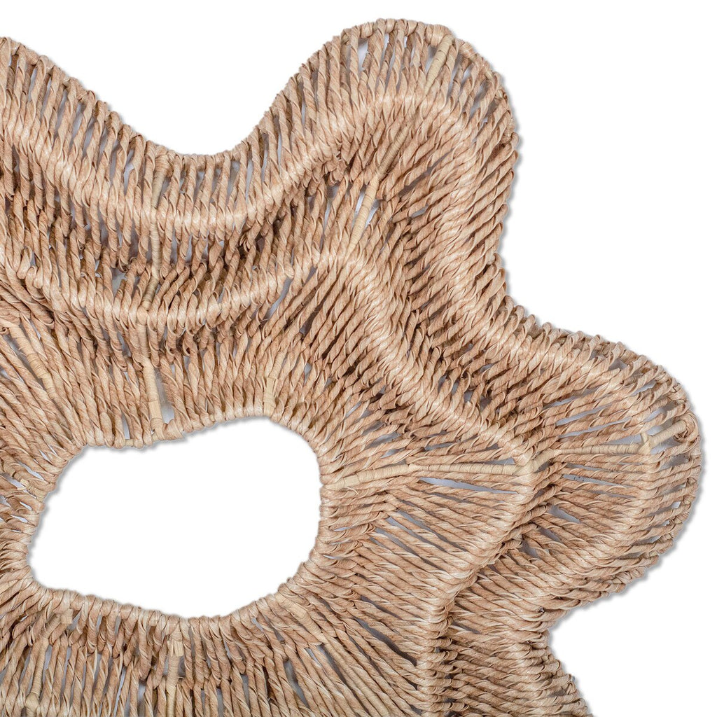 Small Organic Banana Leaf Wall Decor, Natural
