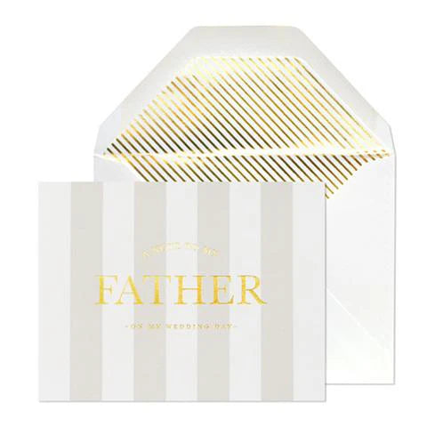 A Note to My Father on my Wedding Day Card