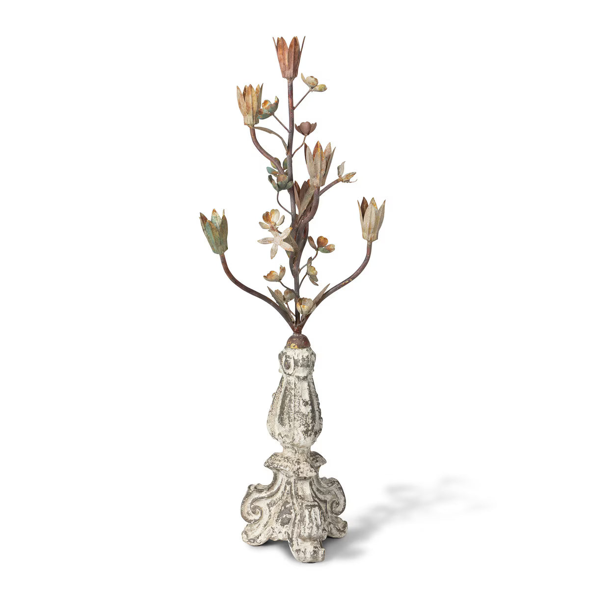 Iron Candle Holder, 32.48"H