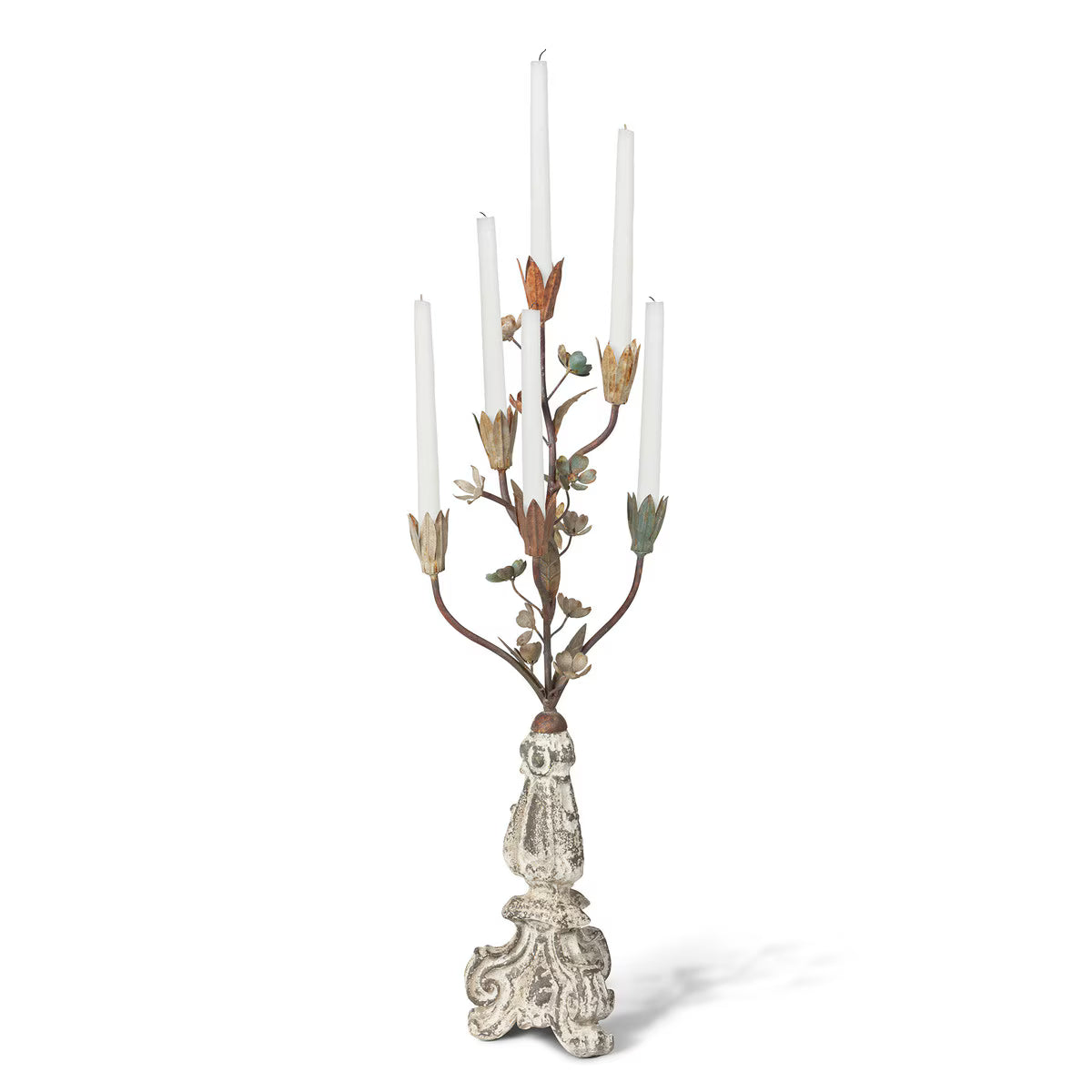 Iron Candle Holder, 32.48"H