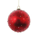 Red Embroidered Dots Ball