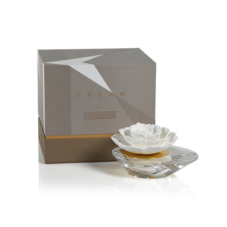 Moroccan Peony Dream Porcelain Diffuser - Crystal Edition