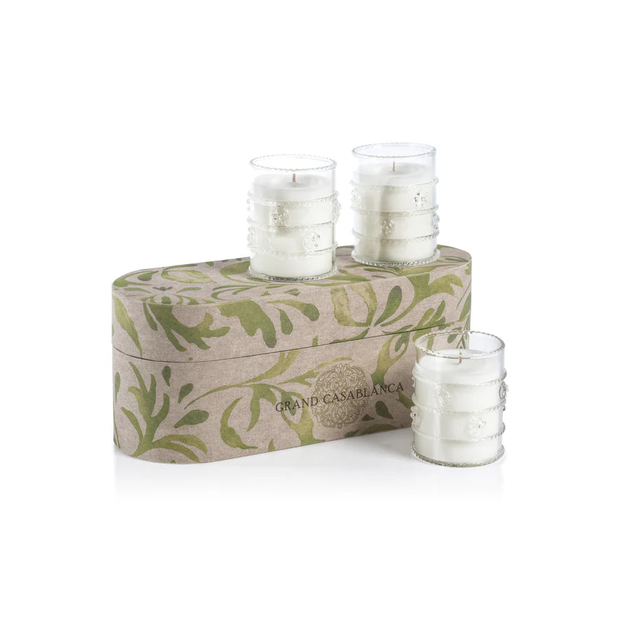 Apricot Bloom Grand Casablanca Scented Candle Trio