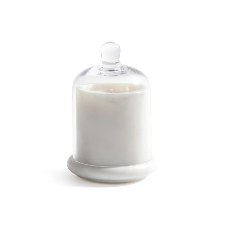 Marbella Scented Candle Jar with Cloche Water Lotus