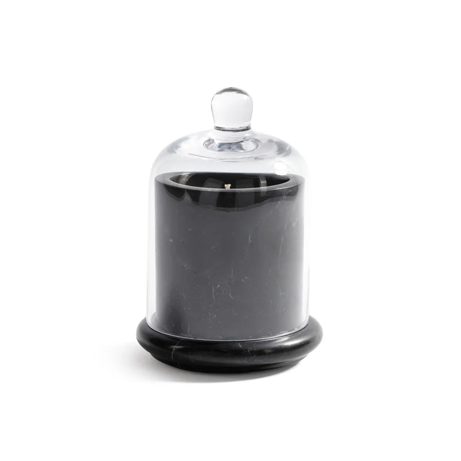 Marbella Scented Candle Jar w/ Cloche Fig Vetive