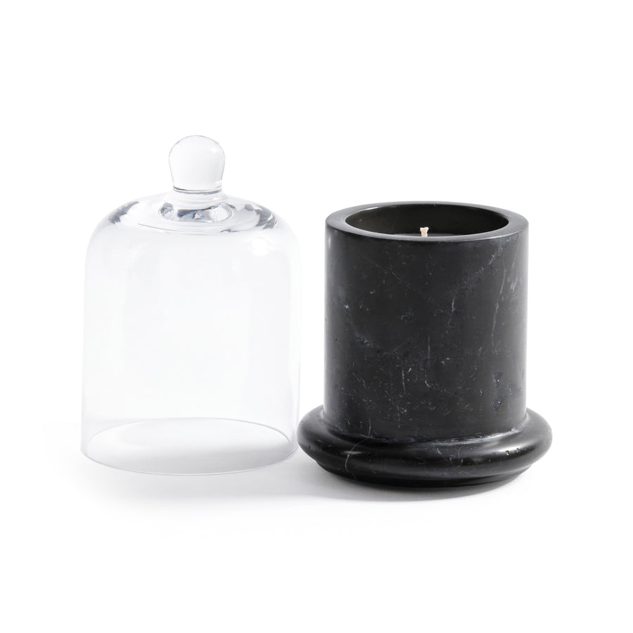 Marbella Scented Candle Jar w/ Cloche Fig Vetive