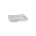 Camogli Scalloped Marble Tray - White - Small