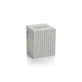 Camogli Fluted White Marble Tissue Box