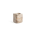 Crema Fossil Marble Vanity Jar