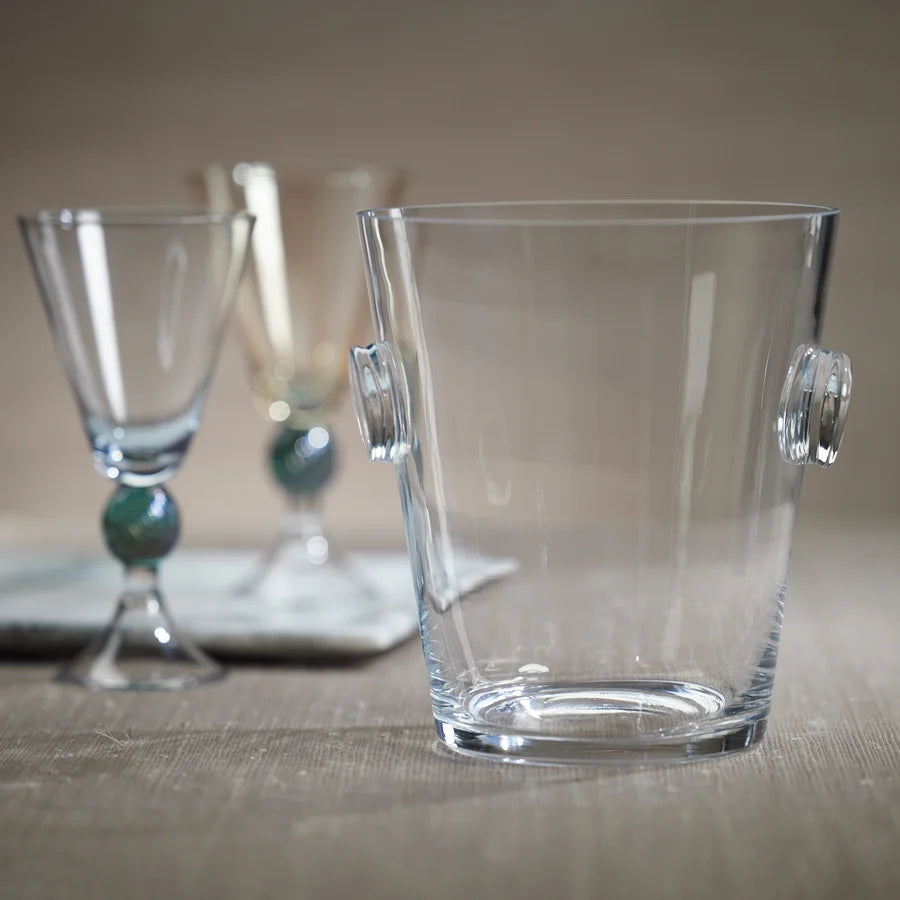 La Serena Beveled Glass Ice Bucket / Cooler - Small