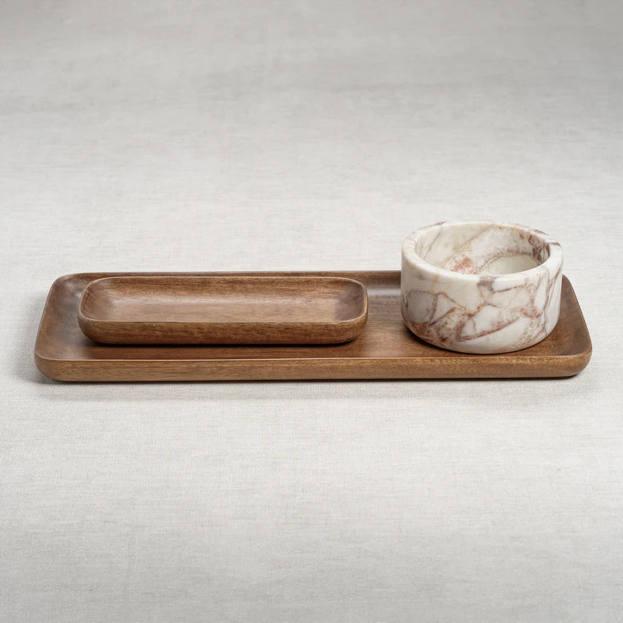 Rosso Verona Matte Marble Bowl / Wine Coaster