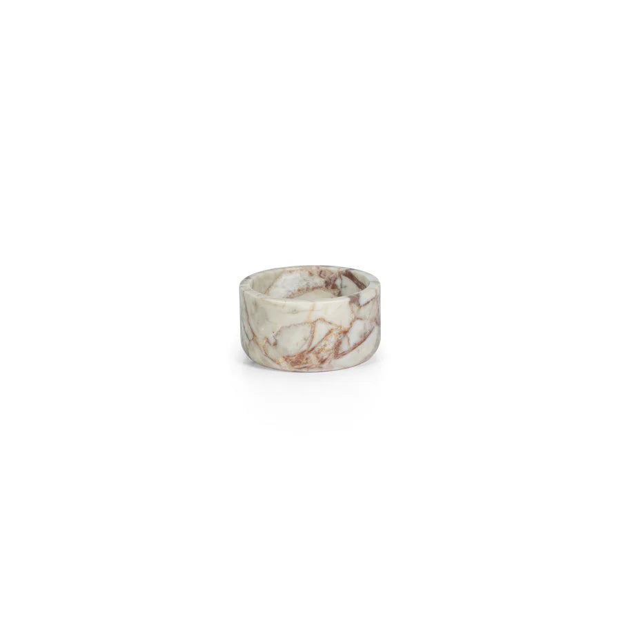 Rosso Verona Matte Marble Bowl / Wine Coaster