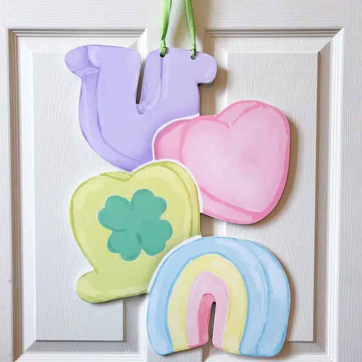 Lucky Marshmallows Door Hanger - St. Patrick's Day Decor