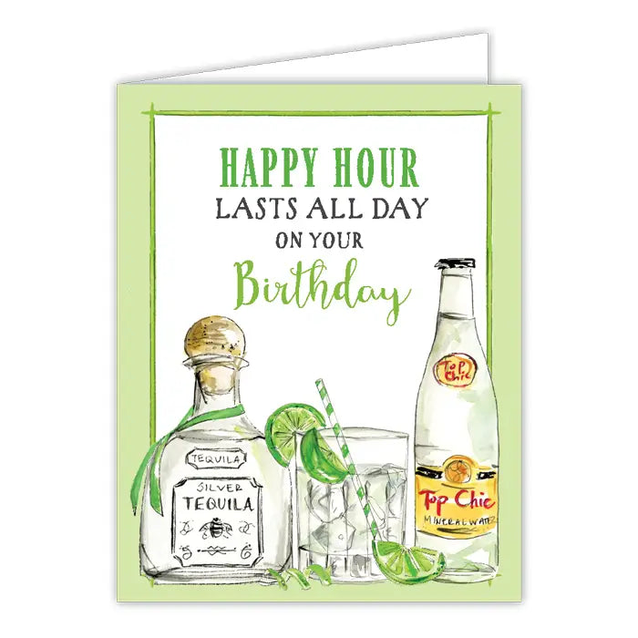 On Your Birthday Happy Hour Ranch Water Greeting Card