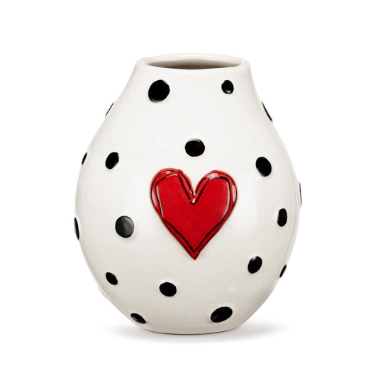 Black Dots Large Vase