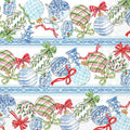 Paper Lunch Napkins 20 Ct Blue Ornaments Christmas