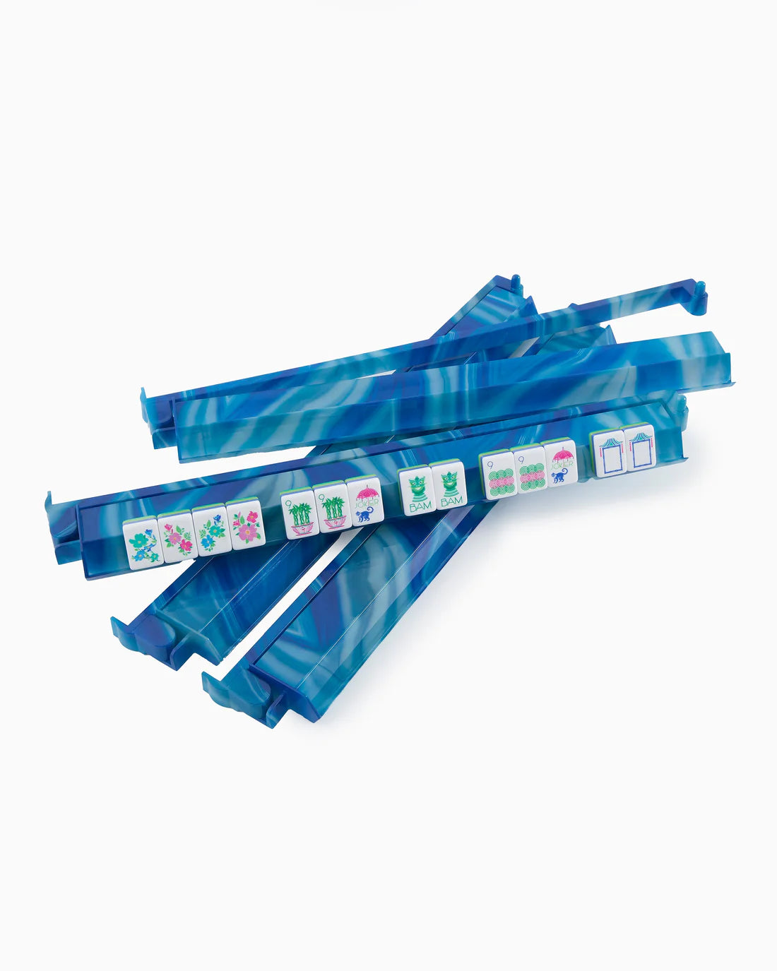 Blue Lace Agate Rack and Pusher Set
