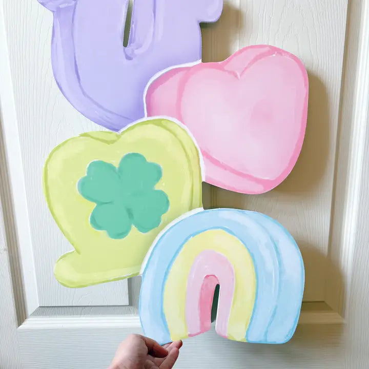 Lucky Marshmallows Door Hanger - St. Patrick's Day Decor