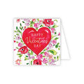 Happy Valentine's Day Red Heart Enclosure Card
