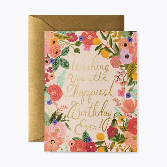 Garden Party Birthday Card