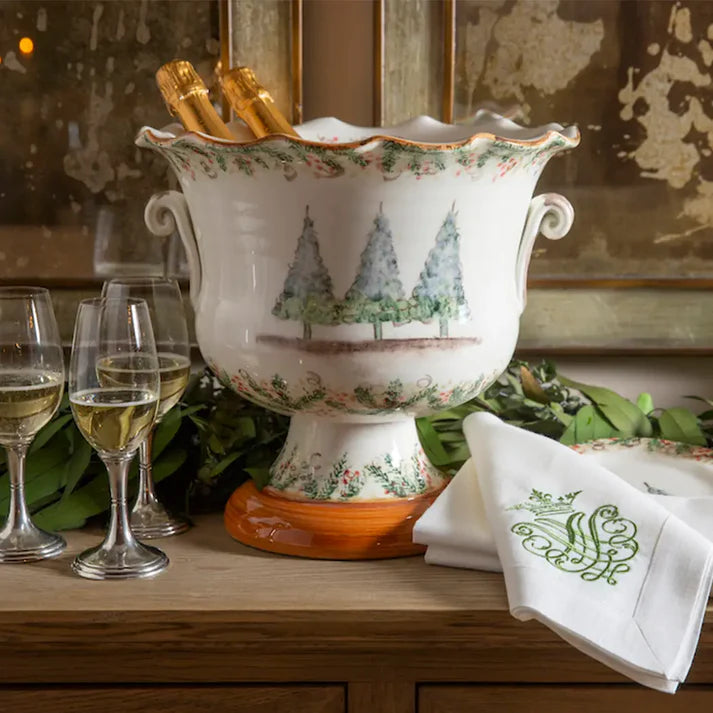 Natale Footed Cachepot / Ice Bucket