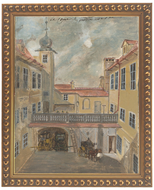 Framed Vintage Watercolor