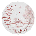Winter Frolic Charger/Platter - Ruby