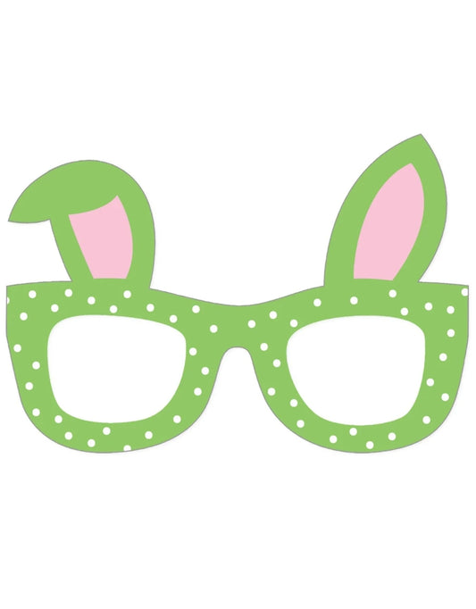 Easter Glasses Die-Cut Triple-Fold Greeting Card