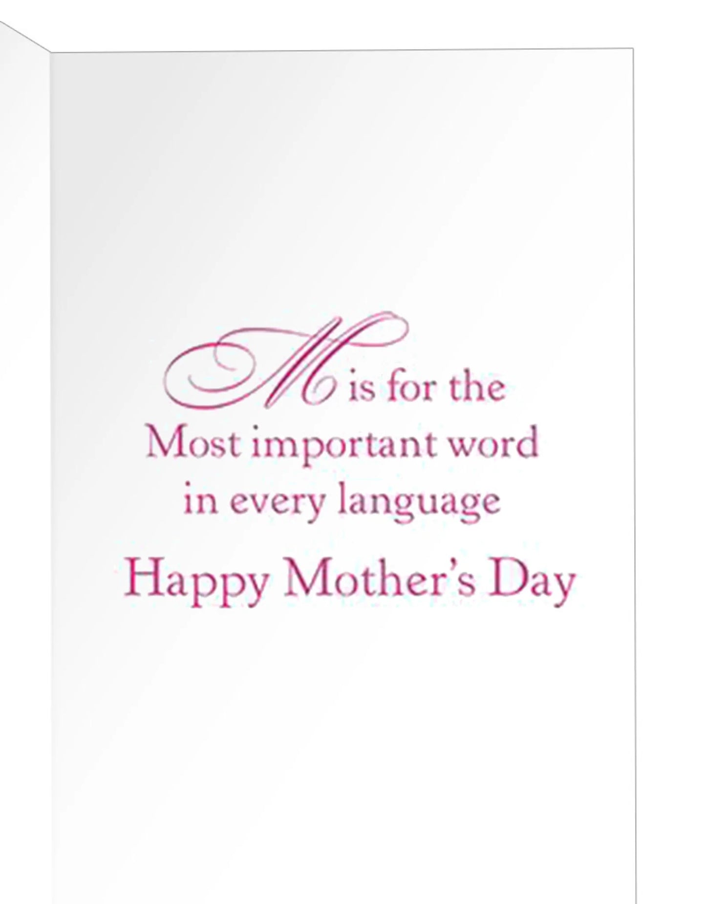 M Is For... Mother's Day Card
